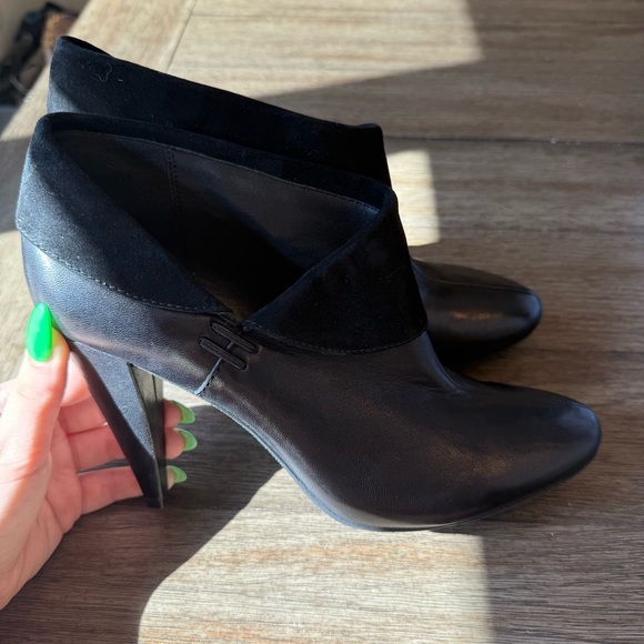 NWOT coach black leather booties - Picture 1 of 7